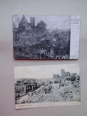 Der grosse Brand in Ilsfeld am 4. August 1904. (Original) Postkarte.