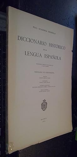 Imagen del vendedor de Diccionario histrico de la lengua espaola. Seminario de Lexicografa. Fascculo sexto: achupalla-aduccin a la venta por Librera La Candela