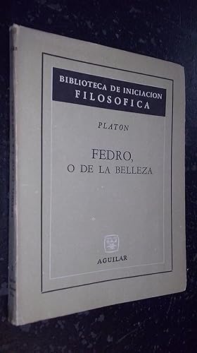 Seller image for Fedro, o de la belleza for sale by Librera La Candela