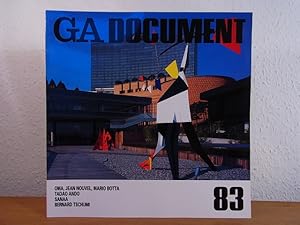 Imagen del vendedor de GA - Global Architecture Document 83. OMA, Jean Nouvel, Mario Botta, Tadao Ando, SANAA, Bernard Tschumi [English - Japanese] a la venta por Antiquariat Weber