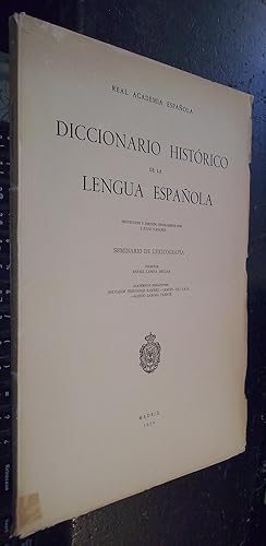 Imagen del vendedor de Diccionario histrico de la lengua espaola. Seminario de Lexicografa. Fascculo noveno: aguantar-ajarafe a la venta por Librera La Candela