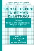 Imagen del vendedor de Social Justice in Human Relations a la venta por moluna