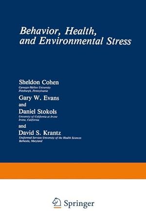 Imagen del vendedor de Behavior, Health, and Environmental Stress a la venta por moluna