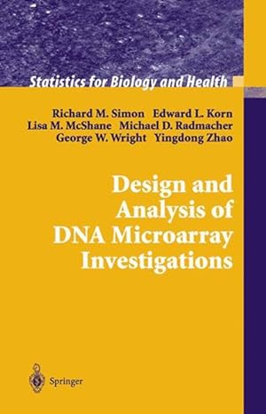 Image du vendeur pour Design and Analysis of DNA Microarray Investigations mis en vente par moluna
