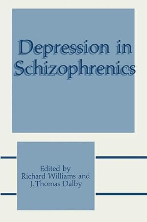 Seller image for Depression in Schizophrenics for sale by moluna