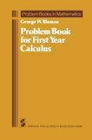 Seller image for Problem Book for First Year Calculus for sale by moluna