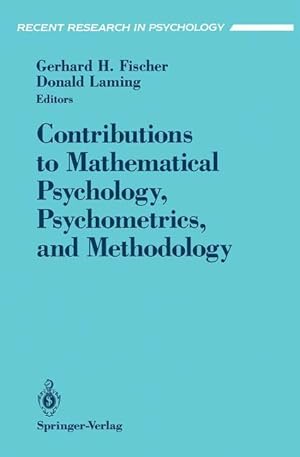 Bild des Verkufers fr Contributions to Mathematical Psychology, Psychometrics, and Methodology zum Verkauf von moluna