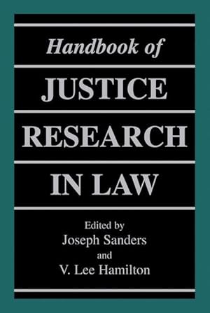 Image du vendeur pour Handbook of Justice Research in Law mis en vente par moluna