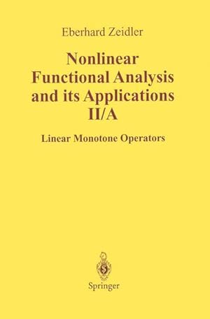 Seller image for Nonlinear Functional Analysis and Its Applications for sale by moluna