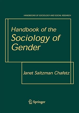 Image du vendeur pour Handbook of the Sociology of Gender mis en vente par moluna