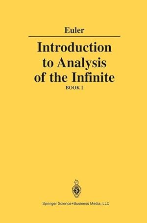 Seller image for Introduction to Analysis of the Infinite for sale by moluna