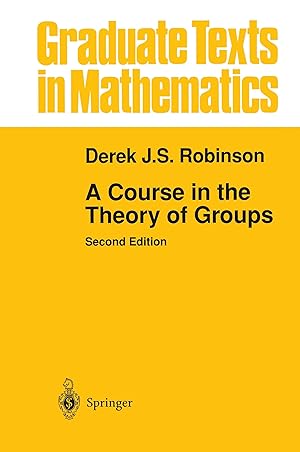Seller image for A Course in the Theory of Groups for sale by moluna