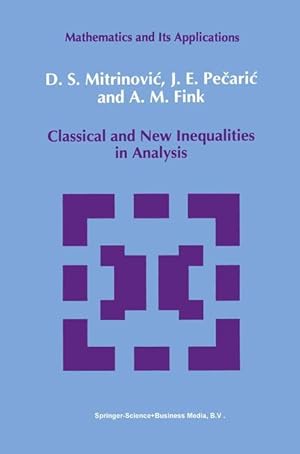 Bild des Verkufers fr Classical and New Inequalities in Analysis zum Verkauf von moluna