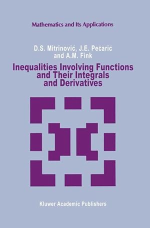 Image du vendeur pour Inequalities Involving Functions and Their Integrals and Derivatives mis en vente par moluna