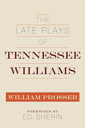 Bild des Verkufers fr Late Plays of Tennessee Williams zum Verkauf von moluna