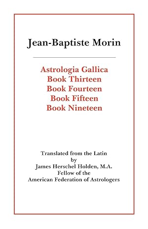 Bild des Verkufers fr Astrologia Gallica Books 13, 14, 15, 19 zum Verkauf von moluna