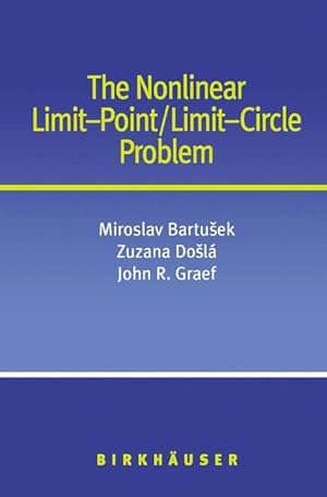 Bild des Verkufers fr The Nonlinear Limit-Point/Limit-Circle Problem zum Verkauf von moluna