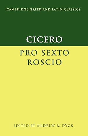 Seller image for Cicero: Pro Sexto Roscio for sale by moluna
