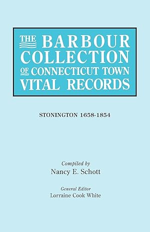 Bild des Verkufers fr The Barbour Collection of Connecticut Town Vital Records. Volume 43 zum Verkauf von moluna