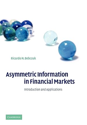 Imagen del vendedor de Asymmetric Information in Financial Markets a la venta por moluna