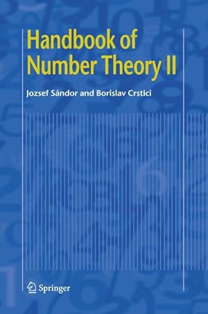 Immagine del venditore per Handbook of Number Theory II venduto da moluna