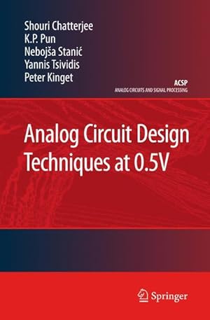 Imagen del vendedor de Analog Circuit Design Techniques at 0.5V a la venta por moluna