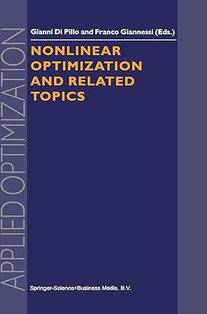 Seller image for Nonlinear Optimization and Related Topics for sale by moluna