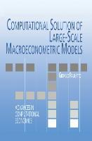 Seller image for Computational Solution of Large-Scale Macroeconometric Models for sale by moluna