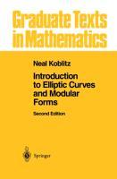 Seller image for Introduction to Elliptic Curves and Modular Forms for sale by moluna