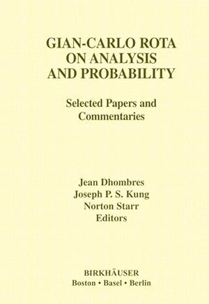 Imagen del vendedor de Gian-Carlo Rota on Analysis and Probability a la venta por moluna