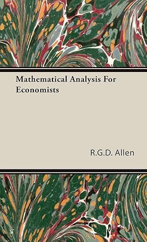 Seller image for Mathematical Analysis For Economists for sale by moluna