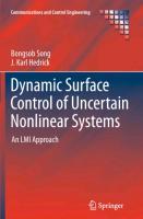 Seller image for Dynamic Surface Control of Uncertain Nonlinear Systems for sale by moluna
