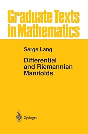 Immagine del venditore per Differential and Riemannian Manifolds venduto da moluna