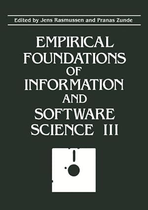 Imagen del vendedor de Empirical Foundations of Information and Software Science III a la venta por moluna