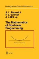 Seller image for The Mathematics of Nonlinear Programming for sale by moluna