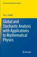 Immagine del venditore per Global and Stochastic Analysis with Applications to Mathematical Physics venduto da moluna