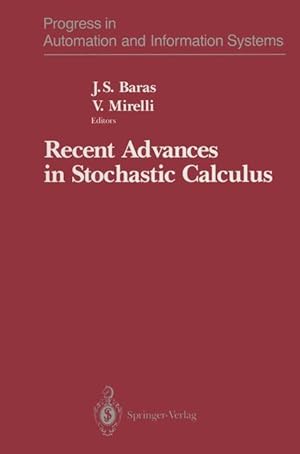 Image du vendeur pour Recent Advances in Stochastic Calculus mis en vente par moluna