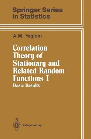 Imagen del vendedor de Correlation Theory of Stationary and Related Random Functions a la venta por moluna