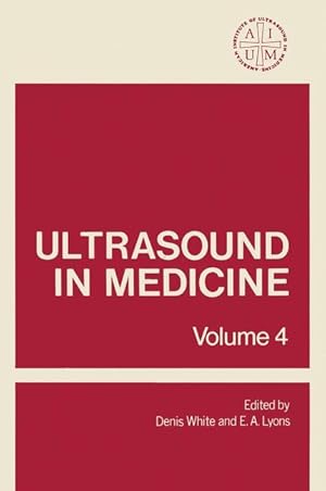 Bild des Verk�ufers f�r Ultrasound in Medicine zum Verkauf von moluna