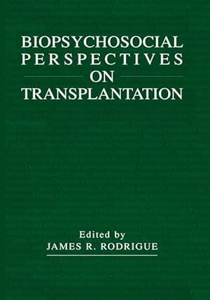 Immagine del venditore per Biopsychosocial Perspectives on Transplantation venduto da moluna