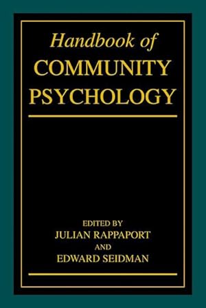 Seller image for Handbook of Community Psychology for sale by moluna