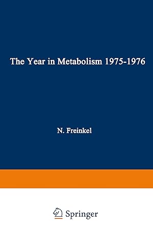 Seller image for The Year in Metabolism 1975-1976 for sale by moluna