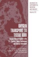 Bild des Verkufers fr Oxygen Transport To Tissue XXIII zum Verkauf von moluna