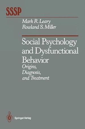 Imagen del vendedor de Social Psychology and Dysfunctional Behavior a la venta por moluna