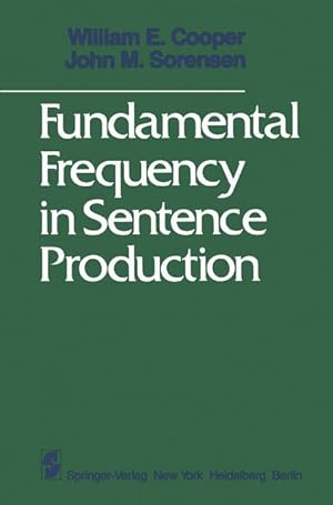 Imagen del vendedor de Fundamental Frequency in Sentence Production a la venta por moluna