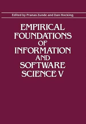 Imagen del vendedor de Empirical Foundations of Information and Software Science V a la venta por moluna