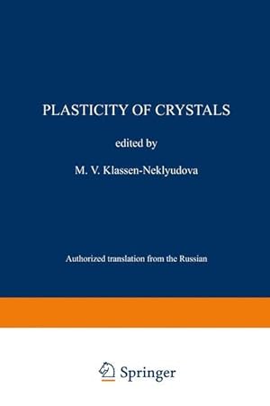 Imagen del vendedor de Plasticity of Crystals a la venta por moluna