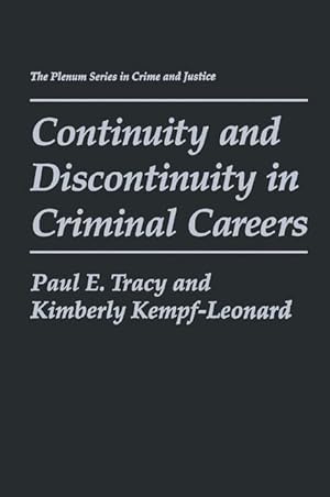Immagine del venditore per Continuity and Discontinuity in Criminal Careers venduto da moluna