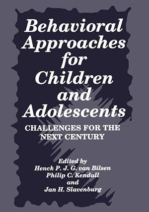 Seller image for Behavioral Approaches for Children and Adolescents for sale by moluna