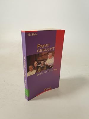Seller image for Papst gesucht. Briefe der Hoffnung. for sale by Antiquariat Bookfarm